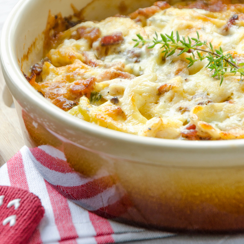 Creamy chicken and potato casserole