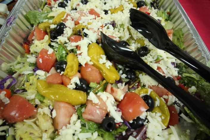 It's not a garden salad without lots of veggies from the garden! Our catered salads are the best around!